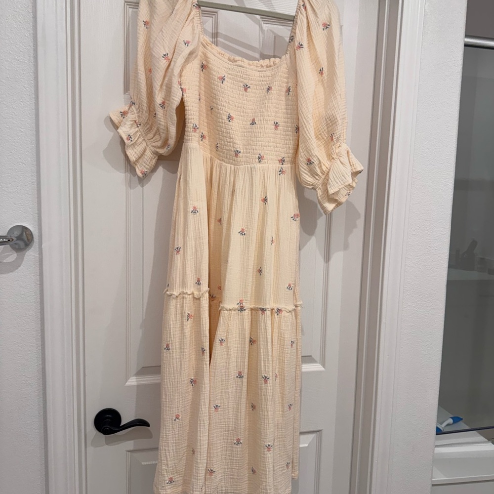 Floral Cream Dress